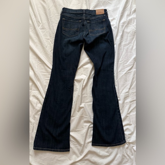 Lucky Brand Dark Blue Low Rise Flare Jeans - Picture 3 of 5